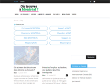 Tablet Screenshot of ou-trouver-a-montreal.ca